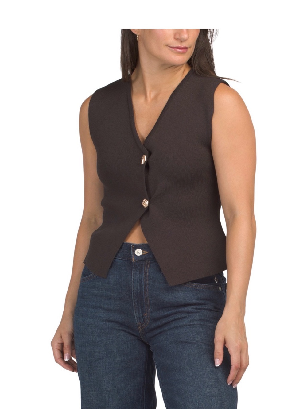 Love Tree Brown Vest